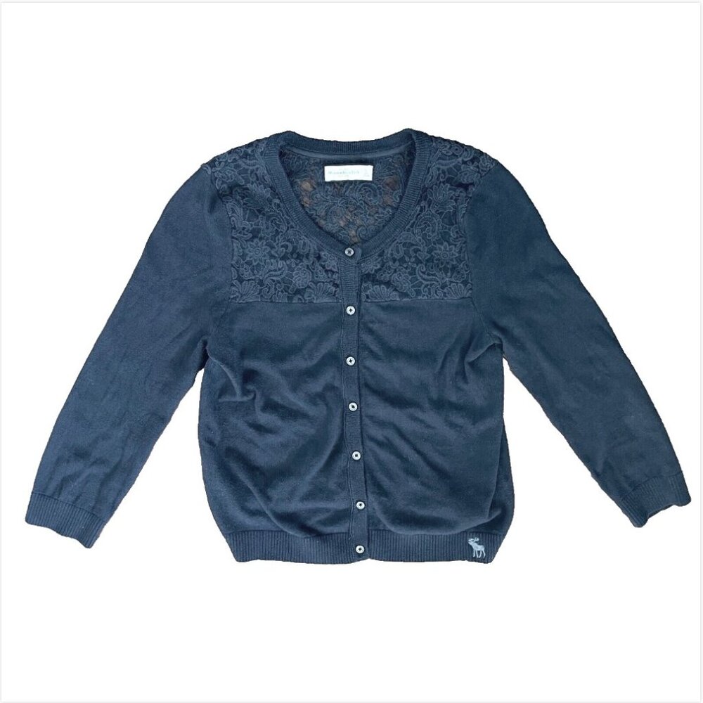 Abercrombie & Fitch Women's Lace Back Cardigan - Size Large